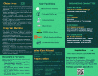 Equipping Educators: Faculty Development Program on Emerging Technologies in Mechanical Engineering 2023 Faculty Development Program Poster